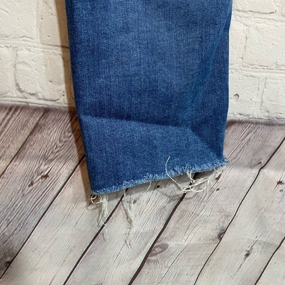 J. Crew Eco Vintage Straight Button Fly Womens Size 27 Raw Hem Jeans - Picture 2 of 7